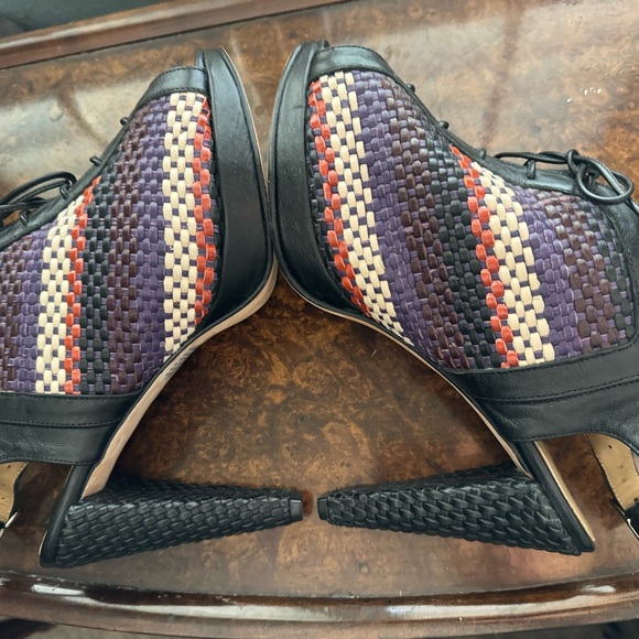 Barbara Briones Basket Weave High Heels - Picture 3 of 10